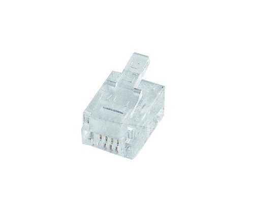 CONECTOR MACHO RJ-6...