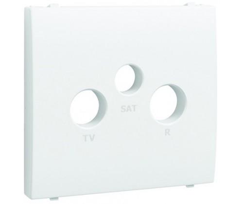 TAPA PARA TOMA R-TV-SAT BLANCO